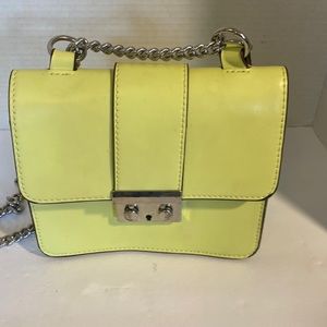 VGUC. Bershka bags neon, yellow Crossbody bag.